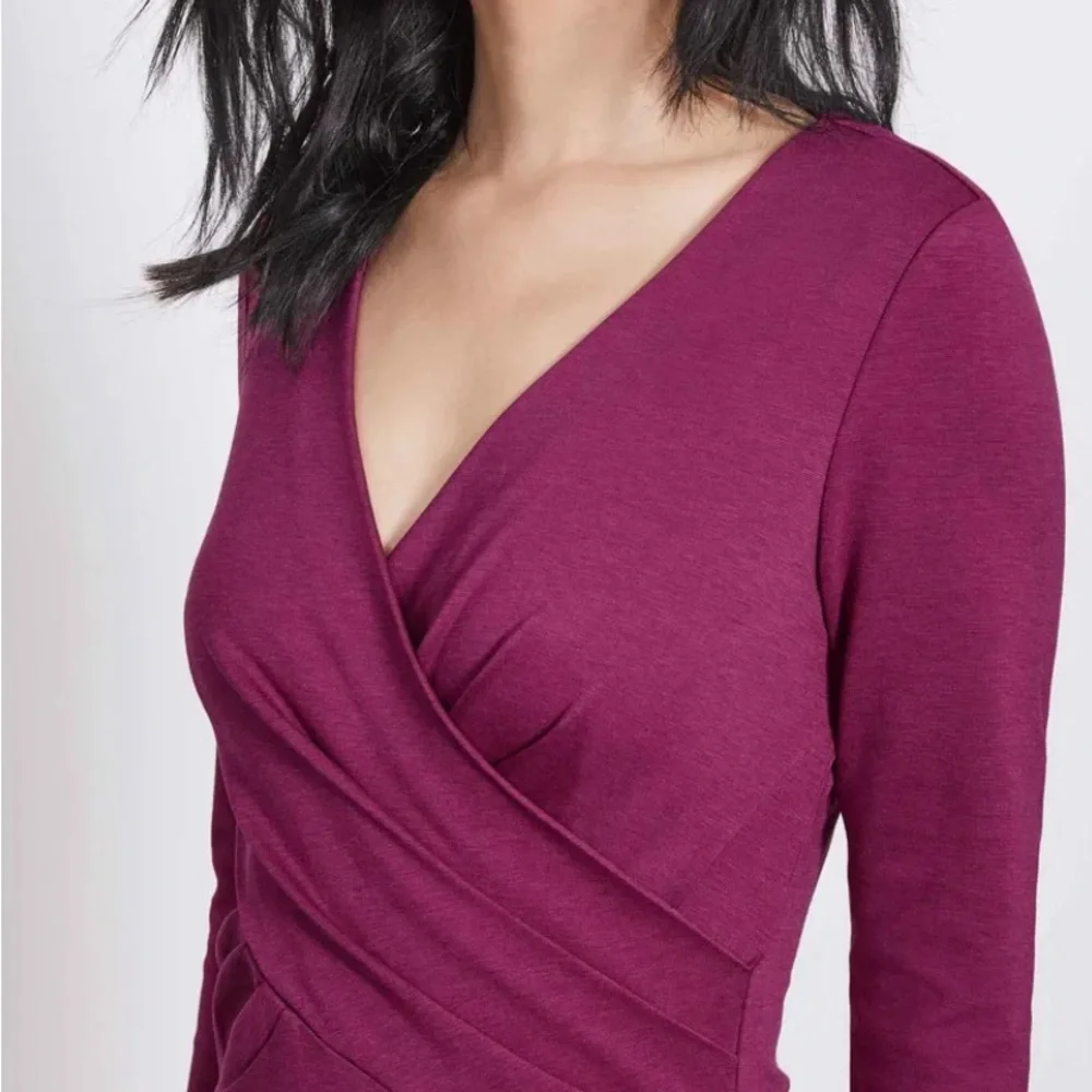 Boden Connie Ponte Dress (6R) Magenta - Picture 5 of 13